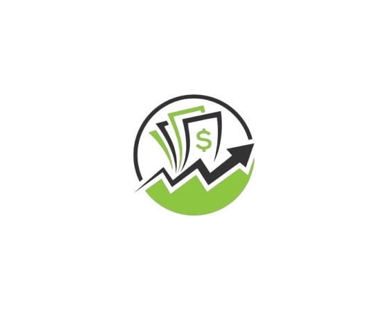 Earn From Home logo with growth arrow and money symbol representing online earning and financial growth